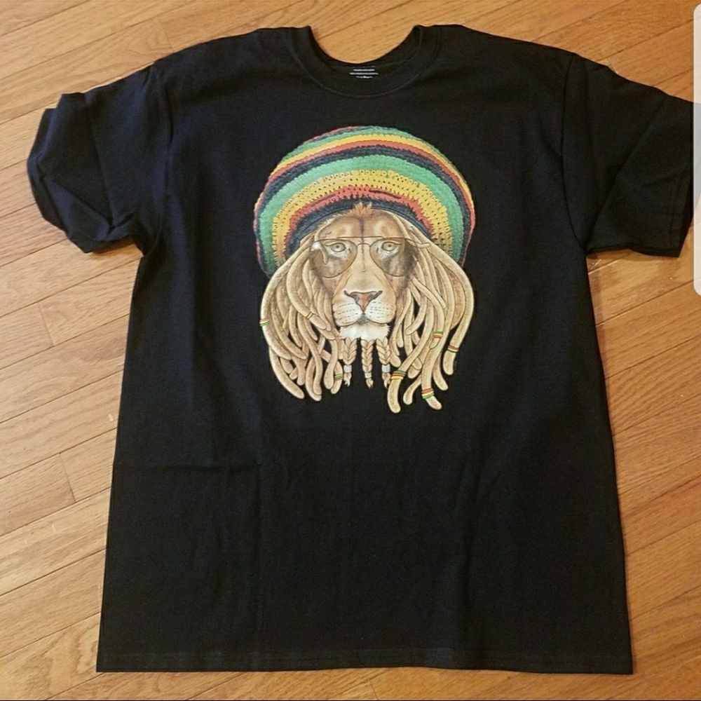 Brand New "Rasta Lion" Tee - Picture 3 of 4